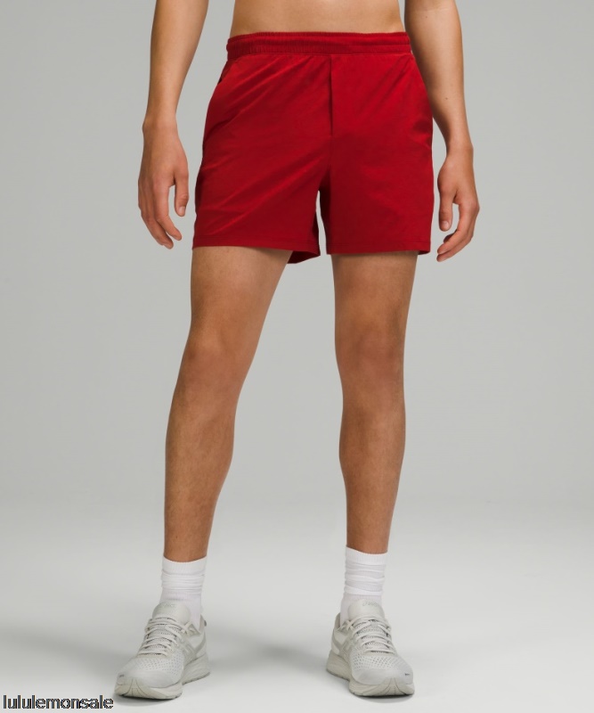 Lululemon Deutschland DELULU859 | Lululemon Deutschland Sport Red Pace Breaker Linerless Short 5